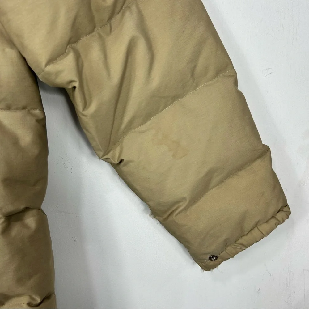 REI VINTAGE tan goose down puffer coat